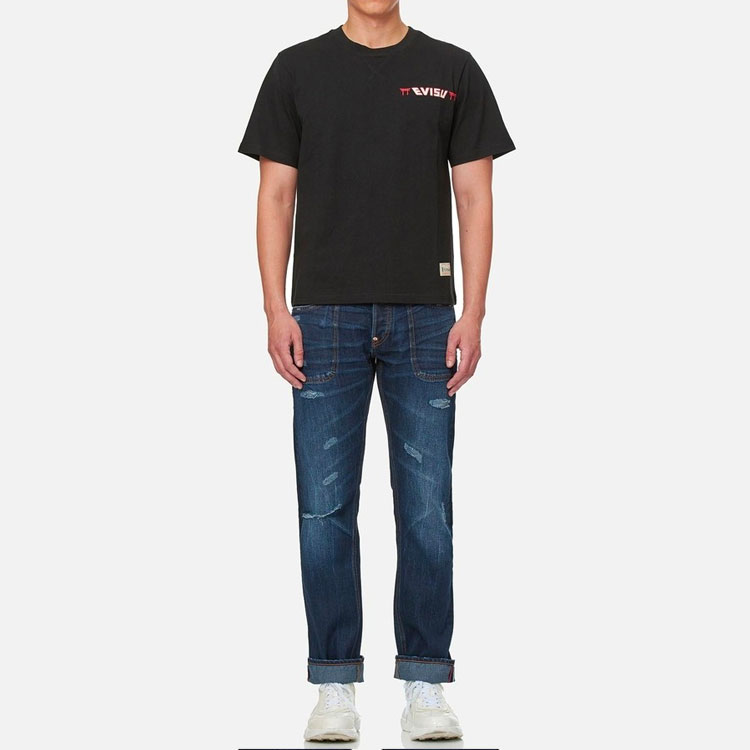 Shop EVISU Camiseta Casual Ajustada con Gráfico de Gato de la Suerte. 2ESHTM1TS539XX