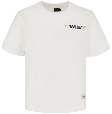 EVISU Camiseta Casual Ajustada con Gráfico de Gato de la Suerte. 2ESHTM1TS539XX 2