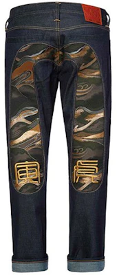 EVISU M Jacquard Patch Celana Jeans Denim Biru 2EAHTM0JE91708 Buy EVISU M Jacquard Patch Celana Jeans Denim Biru 2EAHTM0JE91708