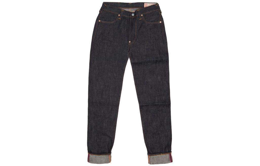 EVISU  Mid-Rise Slim Fit Washed Denim Jeans in Blue 2EAJXM2JE110SLCT 圖 3