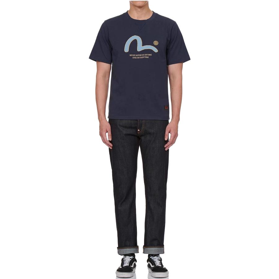 EVISU  Mid-Rise Zipper Jeans Denim Blue 2EAADM1JE91510CT 圖 4