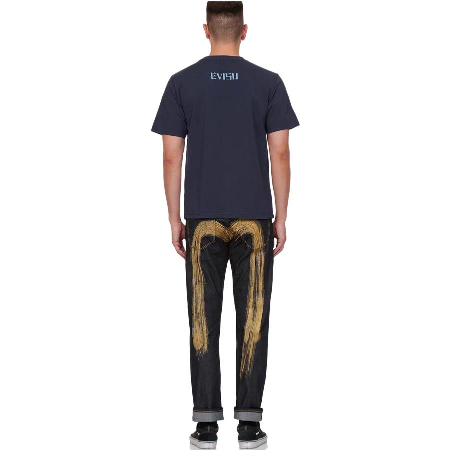 EVISU  Mid-Rise Zipper Jeans Denim Blue 2EAADM1JE91510CT 圖 5