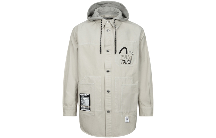 EVISU  Patchwork Wide-Fit Shirt Jacket. 2ESGNM4SJ5094LFCT 圖 3