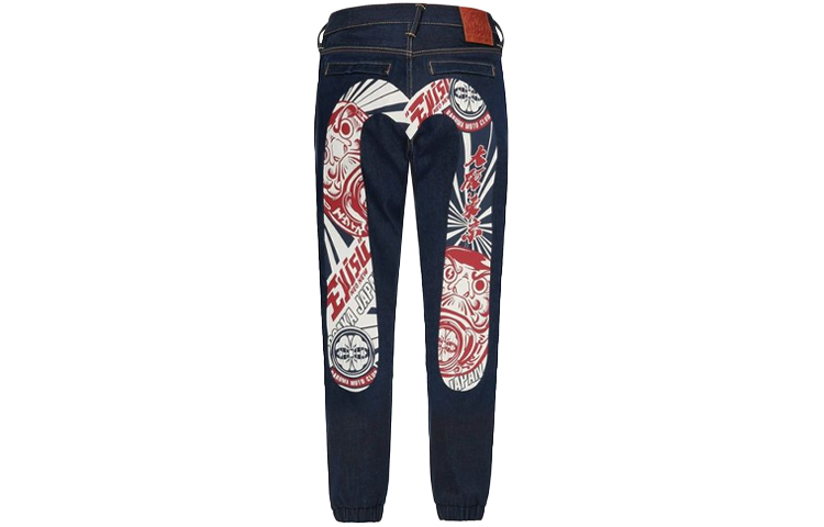 EVISU  Patterned Printed Loose Fit Biker Jeans. 2EAHTM1JO903LFCS 圖 2
