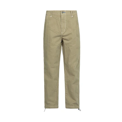 EVISU Pepper-Colored Casual Pants with Seagull Embossed Logo. 2ESHTM3PT193LFCT