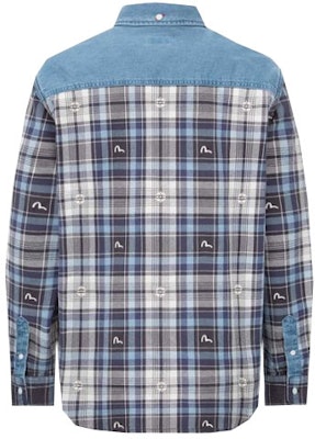 EVISU 格紋長袖襯衫海鷗刺繡牛仔藍 2ESHTM2SL251RXCT Lookbook EVISU 格紋長袖襯衫海鷗刺繡牛仔藍 2ESHTM2SL251RXCT