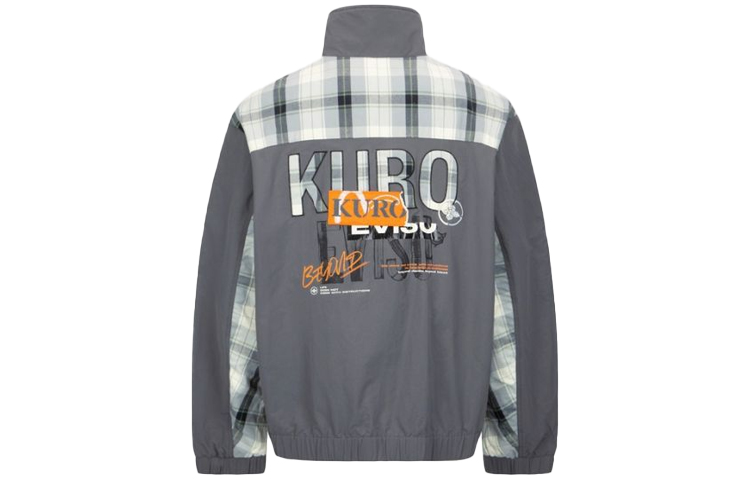 EVISU  Plaid Patchwork Multi-Color Windbreaker Jacket. 2ESGNM2JK747LFNY 圖 3