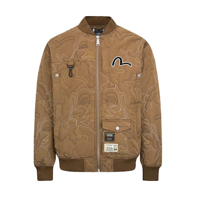 EVISU Quilted Camouflage Trim Jacket - Ginger Color. 2EAHTM2JK739XXPQGING