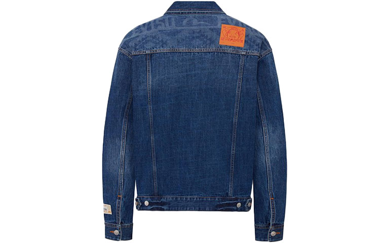 EVISU  Reversible Denim Jacket with Seagull Embroidery in Denim Blue. 2ESHTM1DJ706LF 圖 3