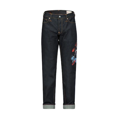 EVISU Samurai Seagull Print Casual Denim Jeans. 2ESHTM3JE15610CS
