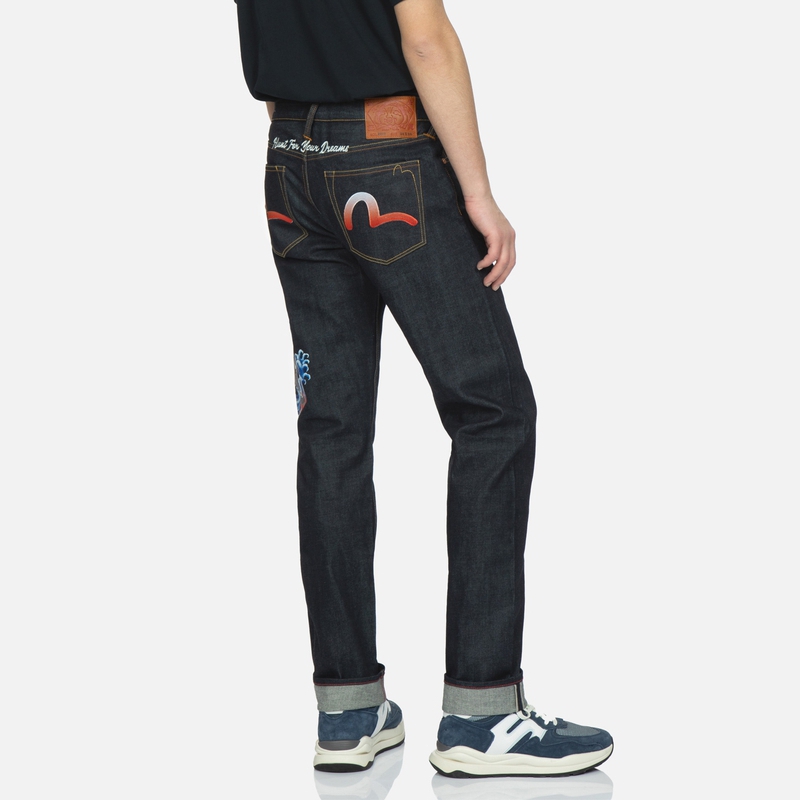 Purchase EVISU Jeans Casuales de Mezclilla con Estampado Seagull Samurai. 2ESHTM3JE15610CS