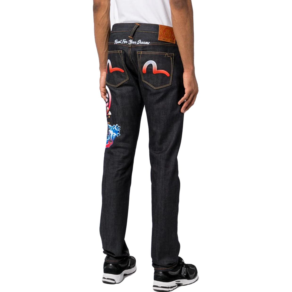 Details for EVISU Jeans Casuales de Mezclilla con Estampado Seagull Samurai. 2ESHTM3JE15610CS