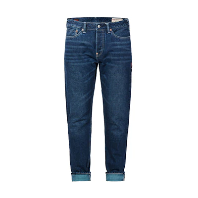 EVISU Seagull Embroidered Denim Jeans Blue 1EAHTM9JE12617