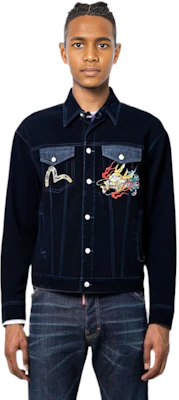 Chaqueta Vaquera Azul EVISU Big M Dragón Bordado Gaviota 2EAHTM1DJ702LFCT Details for Chaqueta Vaquera Azul EVISU Big M Dragón Bordado Gaviota 2EAHTM1DJ702LFCT
