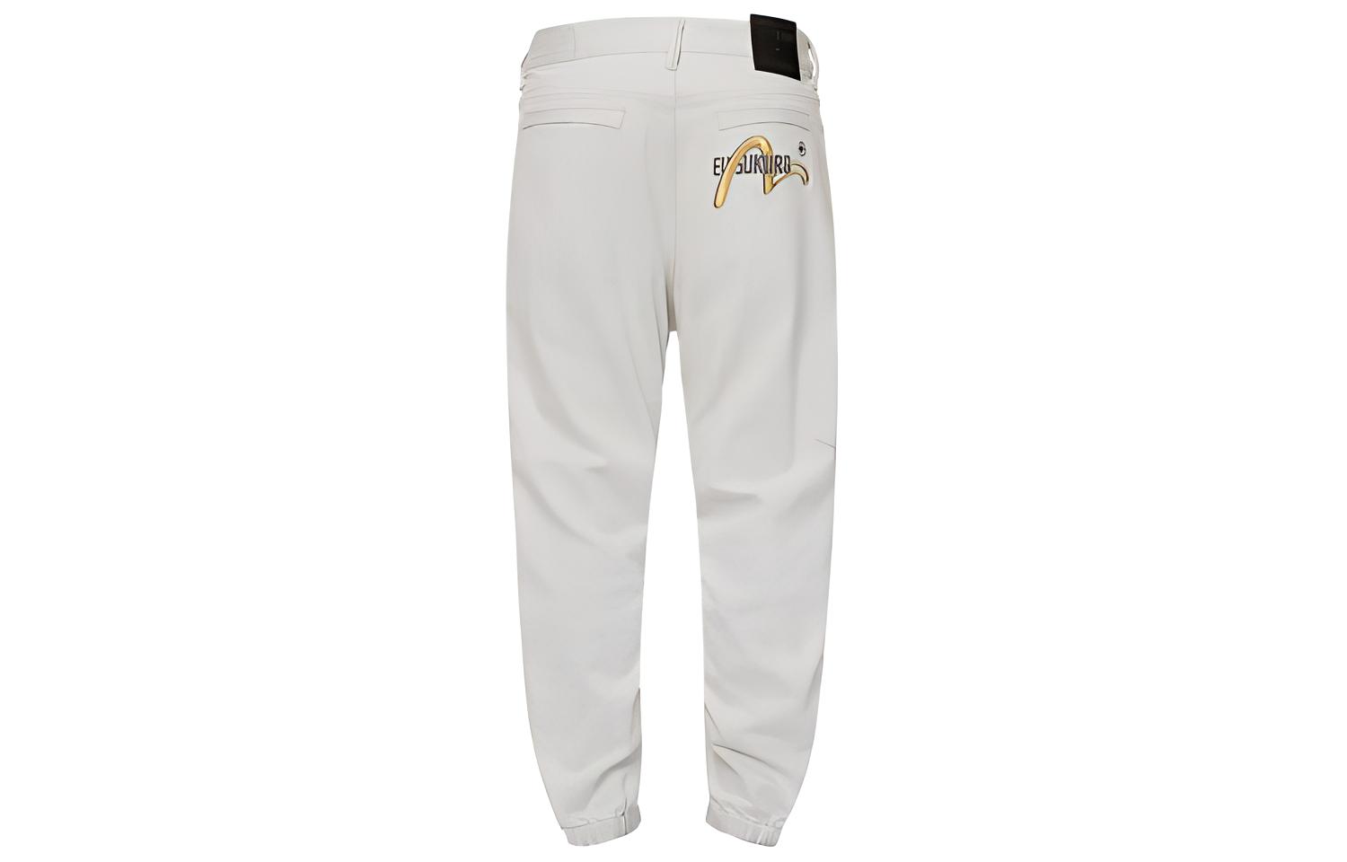 Evisu  Seagull Embroidery Jogger Jeans - White 2ESGNM1JO150DN