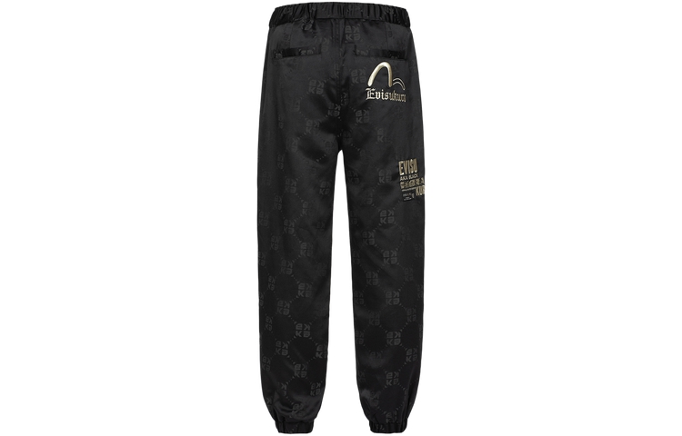 EVISU  Seagull Gold Print Casual Jogger Knit Sweatpants 2EAGNM3PJ5132XXPL