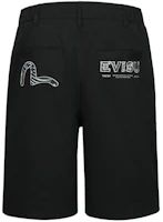 EVISU Seagull Logo Embroidered Relaxed Fit Casual Shorts. 2ESHTM4SH7054RXCT EVISU Seagull Logo Embroidered Relaxed Fit Casual Shorts. 2ESHTM4SH7054RXCT