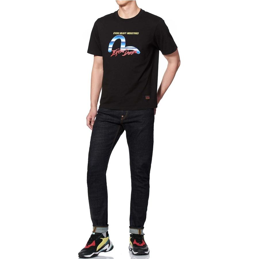 Shop EVISU Jeans Denim Patch Seagull Warna Biru. 1EAHTM9JE1273D