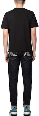 EVISU Jeans Denim Patch Seagull Warna Biru. 1EAHTM9JE1273D Cheap EVISU Jeans Denim Patch Seagull Warna Biru. 1EAHTM9JE1273D