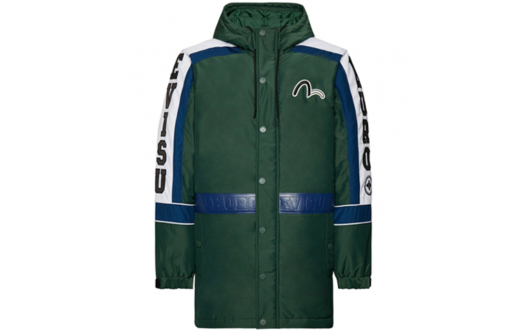 EVISU  Seagull Patch Hoodie Jacket Green. 1EAGNM9CT773XX