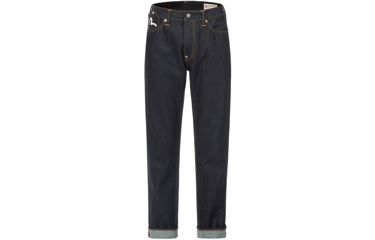 EVISU  Seagull Pocket Print Denim Jeans - Indigo Blue 2ESHTM3JE13817CT