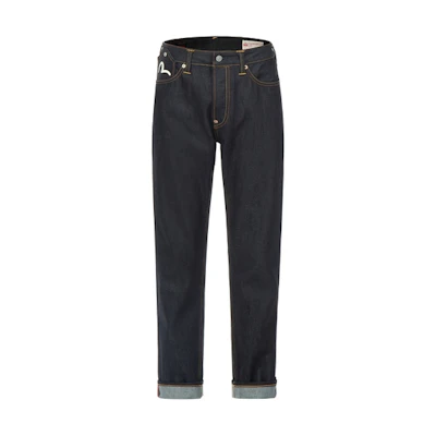 EVISU Seagull Pocket Print Denim Jeans - Indigo Blue 2ESHTM3JE13817CT