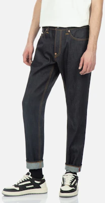EVISU 海鷗口袋印花丹寧牛仔褲 - 靛藍色 2ESHTM3JE13817CT Shop EVISU 海鷗口袋印花丹寧牛仔褲 - 靛藍色 2ESHTM3JE13817CT