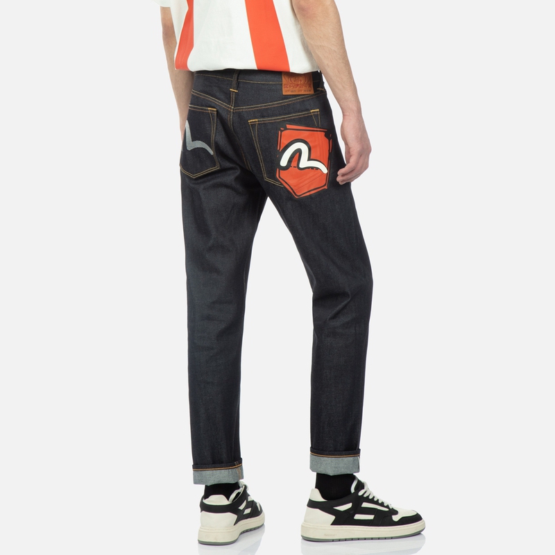 EVISU  Seagull Pocket Print Denim Jeans - Indigo Blue 2ESHTM3JE13817CT 圖 5