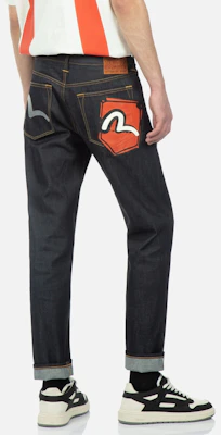 EVISU 海鷗口袋印花丹寧牛仔褲 - 靛藍色 2ESHTM3JE13817CT Purchase EVISU 海鷗口袋印花丹寧牛仔褲 - 靛藍色 2ESHTM3JE13817CT