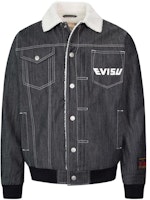 EVISU Seagull Print Denim Jacket with Fur Collar - Denim Blue. 2EAADM2DJ173XXDS EVISU Seagull Print Denim Jacket with Fur Collar - Denim Blue. 2EAADM2DJ173XXDS