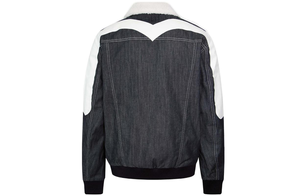 Lookbook EVISU 鷗鳥印花牛仔外套帶毛領 - 牛仔藍 2EAADM2DJ173XXDS