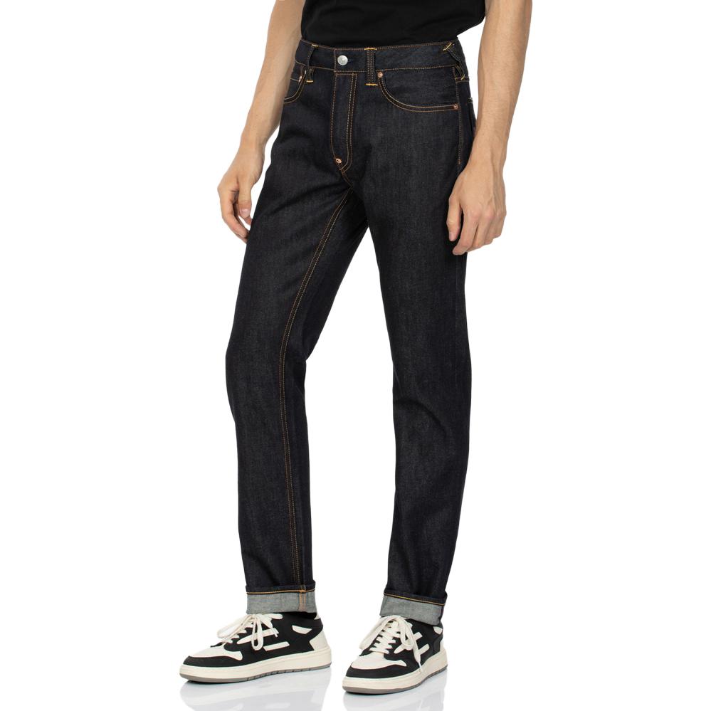 EVISU  Seagull Print Slim Straight Jeans in Denim Blue. 2EAEPM3JE1174XXCT 圖 4