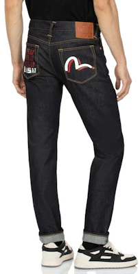 EVISU カモメプリント スリムストレートジーンズ デニムブルー 2EAEPM3JE1174XXCT Purchase EVISU カモメプリント スリムストレートジーンズ デニムブルー 2EAEPM3JE1174XXCT