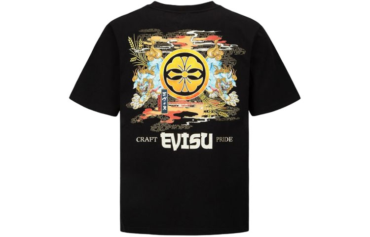 Order EVISU Camiseta Manga Corta con Estampado Twin Komainu y Kamon. 2ESHTM2TS505XXCT