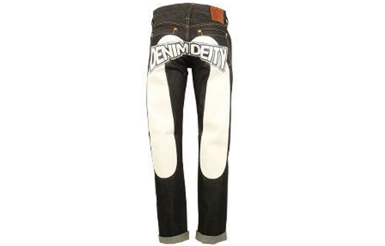 EVISU  Slim Fit Big M Logo Jeans - Dark Blue Denim 1ESHTM8JE10200