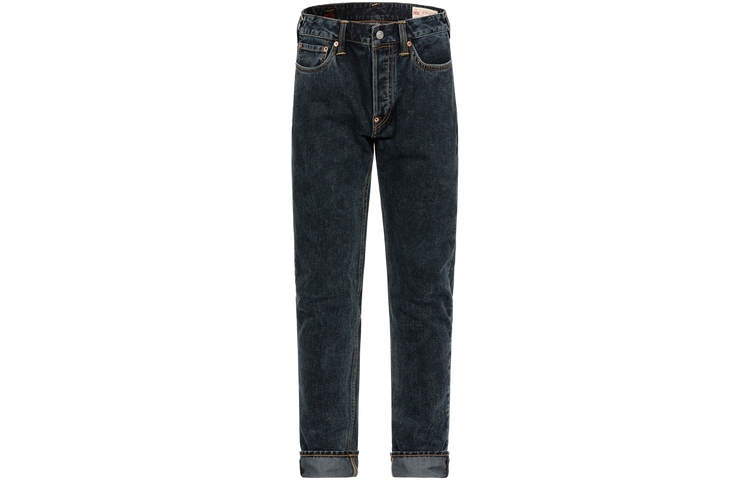 EVISU  Slim Fit Black Jeans with Fair Isle Pattern and Logo Print. 2EAHTM3JE105817CT 圖 3