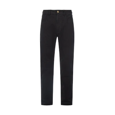 EVISU Slim Fit Black Jeans with Seagull Logo Embroidery. 2ESGNM3PT21917CT