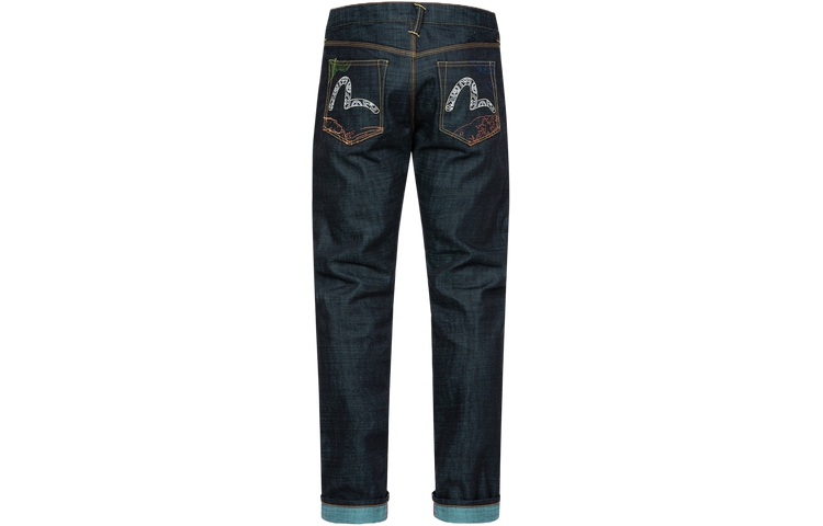 Order EVISU Jeans Slim Fit con Diseño de Bolsillo con Patrón de Hormiga. 2ESHTM4JE703017DN