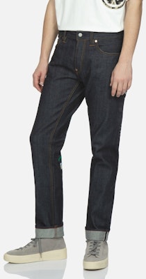 EVISU 藍色丹寧刺繡鷹圖大M修身牛仔褲 2ESHTM3JE92117CS Shop EVISU 藍色丹寧刺繡鷹圖大M修身牛仔褲 2ESHTM3JE92117CS