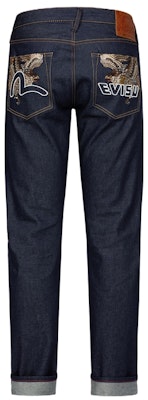 EVISU 修身丹寧牛仔褲(藍色)搭配家紋與海鷗刺繡 2ESHTM3JE15710CT Buy EVISU 修身丹寧牛仔褲(藍色)搭配家紋與海鷗刺繡 2ESHTM3JE15710CT