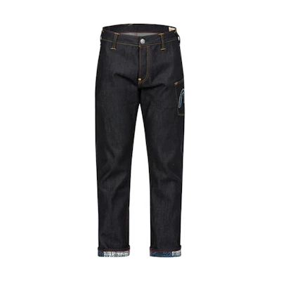 EVISU Slim Fit Jeans with Seagull, Kamon & Ant Embroidery Design 2ESHTM4JE703217DP