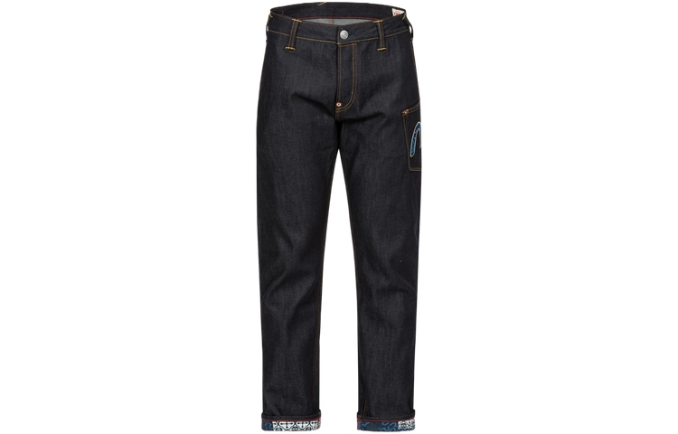 EVISU  Slim Fit Jeans with Seagull, Kamon & Ant Embroidery Design 2ESHTM4JE703217DP 圖 2