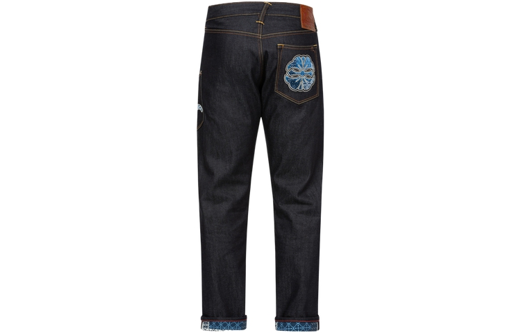 EVISU  Slim Fit Jeans with Seagull, Kamon & Ant Embroidery Design 2ESHTM4JE703217DP 圖 3