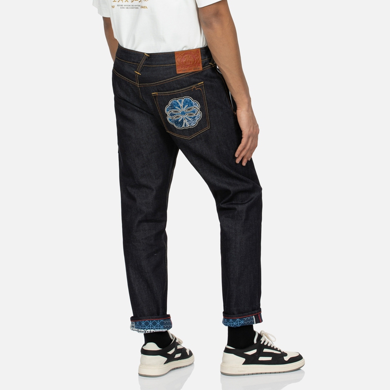 EVISU  Slim Fit Jeans with Seagull, Kamon & Ant Embroidery Design 2ESHTM4JE703217DP 圖 5
