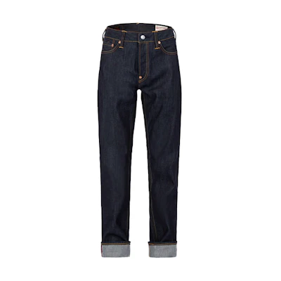 EVISU Slim Fit Raw Denim Jeans Purple Seagull Design - Denim Blue. 0ELBSM0JE22417CT