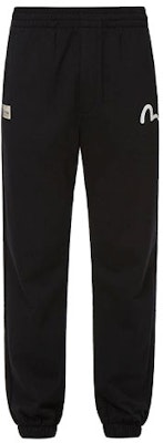 EVISU スリムジョガースウェットパンツ スローガン入りビッグMプリント - ブラック 2ESHTM2SP306STCT Lookbook EVISU スリムジョガースウェットパンツ スローガン入りビッグMプリント - ブラック 2ESHTM2SP306STCT