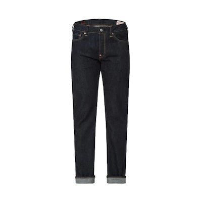 EVISU Slim Straight Jeans with Contrasting Back Pocket - Denim Blue 2ESHTM2JE11410CT