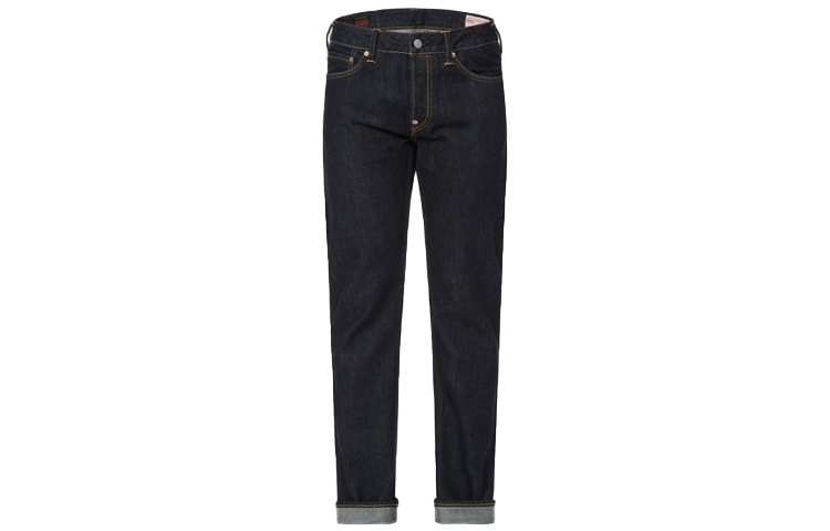 EVISU  Slim Straight Jeans with Contrasting Back Pocket - Denim Blue 2ESHTM2JE11410CT 圖 2