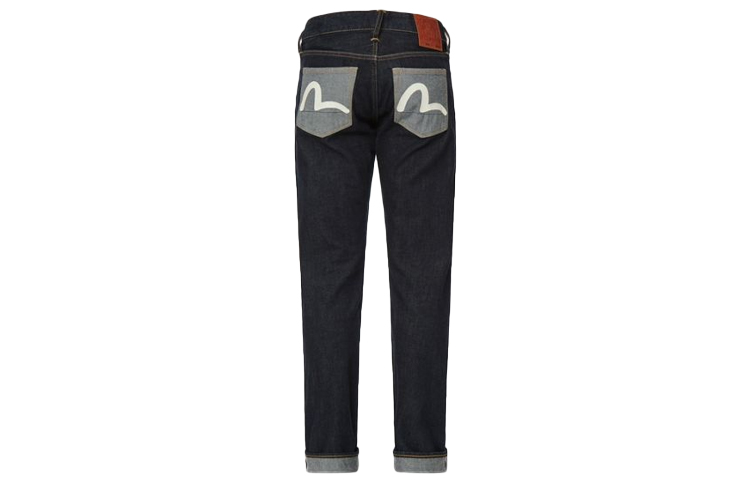 EVISU  Slim Straight Jeans with Contrasting Back Pocket - Denim Blue 2ESHTM2JE11410CT 圖 3
