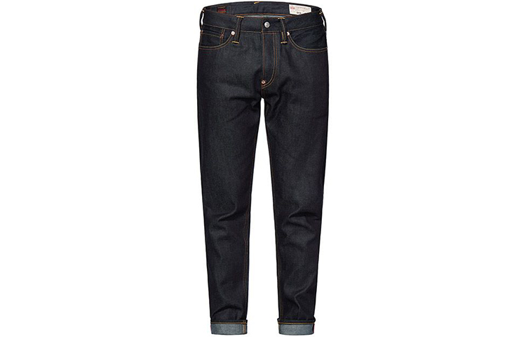 Lookbook EVISU Slim Tapered Jeans Cetak Kepala Harimau & Big M - Denim Biru 2EAHTM0JE91317